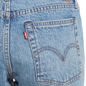 Levi’s Wedgie Icon Fit Raw Hem Jeans (Shut Up)